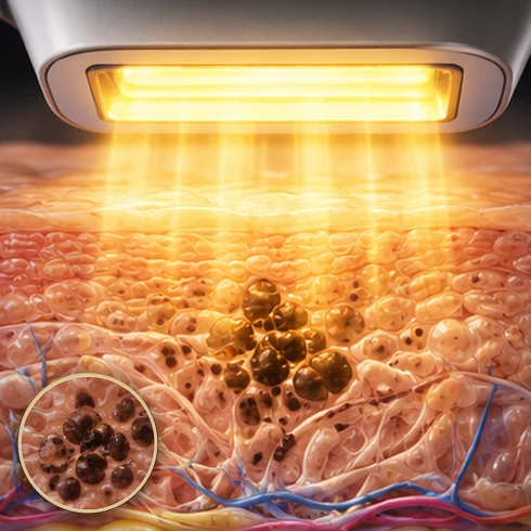 Illustration of step 1: Light energy